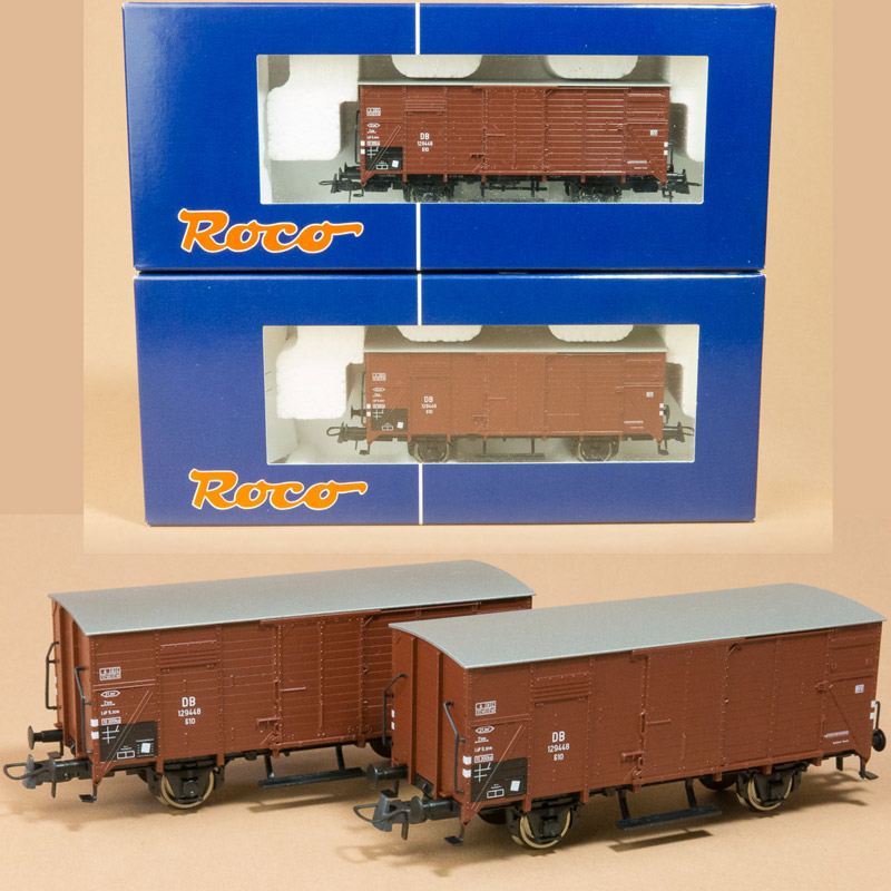 Roco 67703 gedeckter Güterwagen G10 ohne Bremserhaus der DB Epoche III